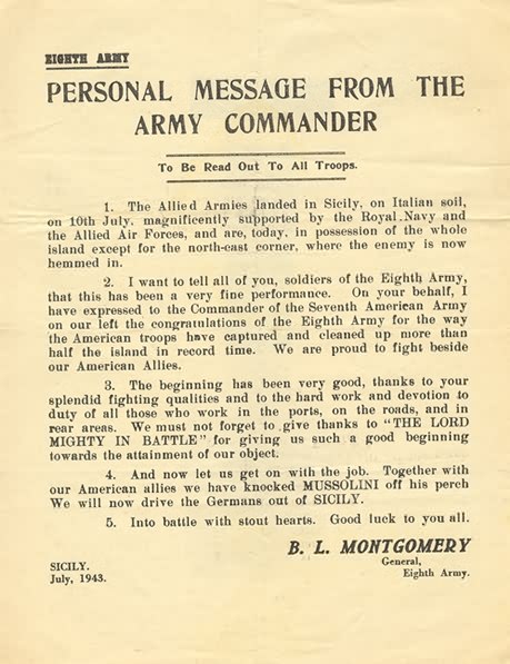 message from Montgomery