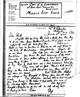 An airletter of June 10, 1942 to Bill from his father, especially poignant in that Bill had already been taken prisoner by this point.