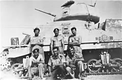 'General Grant' tank - Knightsbridge 1942 - The Devil's Cauldron - Gerald Jackson and crew