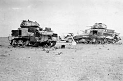 Grants of 6 RTR destroyed at Sidi Rezegh during retreat in 1942.