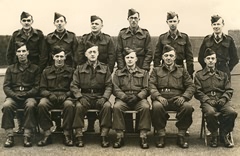 Officers of the East Boldon Home Guard. Tom Parratt back row, second from right. 