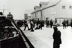 Evacuation - disembarking at B&oslash;do
