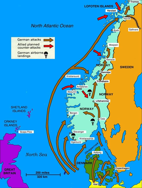 Map of sea routes