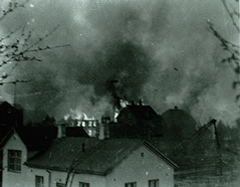 Narvik after first German bombing.  31 May, 1940 (P. Dalzel Job)