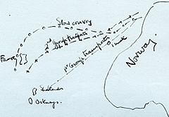 map of sea convoy 