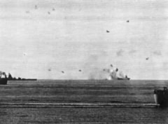 HMS Indomitable during Operation Pedestal. L Conlon