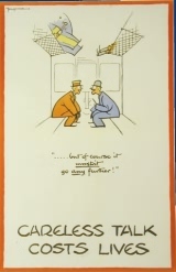 poster: careless talk costs lives