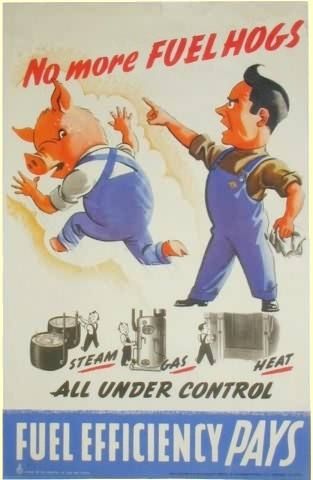 No more fuel hogs; steam, gas, heat - all under control; fuel efficiency pays.