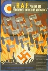poster: la R.A.F. pilonne les principales industries allemandes