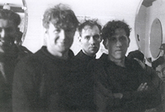 George Davidson, far right, taken after capture at St Nazaire.