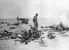 German wreckage surveyed by Talbot after the battle