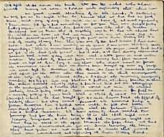 A page from David Rintoul's 
              diary for October 27th showing the small neat handwriting as paper 
              was very difficult to obtain
