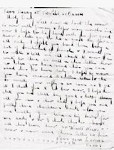 A soldier father writes from the Lebanon to his daughter in Lincoln about the excitement there on VE Day and of his hope soon to be home. [Shirley Cheves]