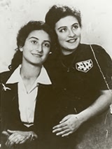 Sophie and Janina immediately after the war.