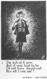 Section of a cartoon drawn by Wren Lynette Nicholson (nee Heynes)