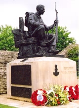 The Green Howards Memorial at Cr&eacute;pon, Normandy.